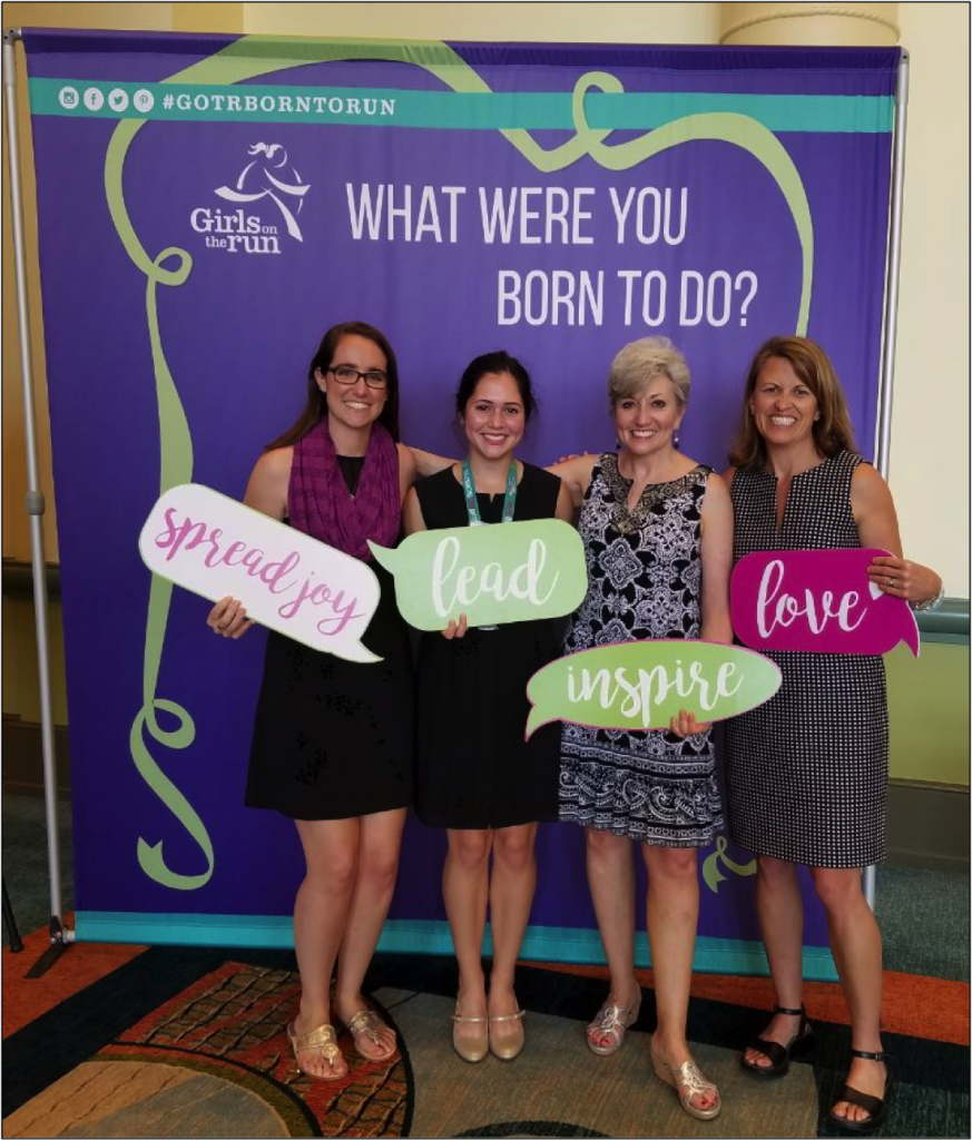 Pictured with me: On each end, GOTR staff: Meg Taylor & Mandy Murphy, Center: Natalie Jacobwith