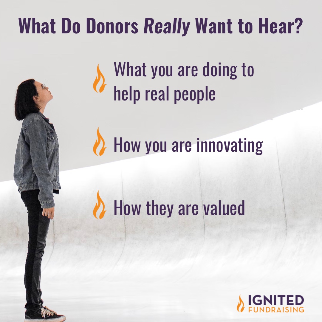 What Do Donors Want To Hear